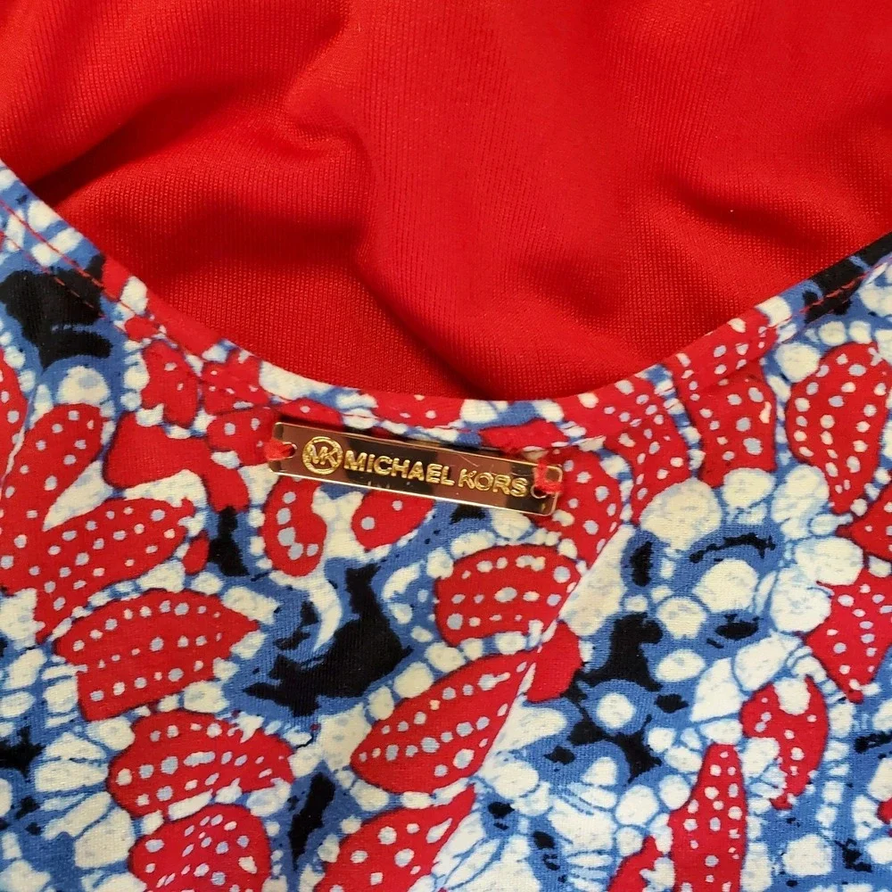 Michael Kors L1505 Angelina Paisley One Piece Swimsuit Women's Size‎ 8